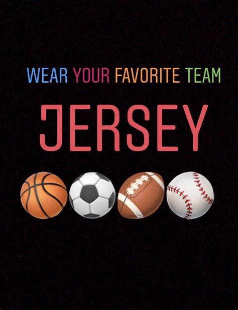 wear your favorite team jersey.